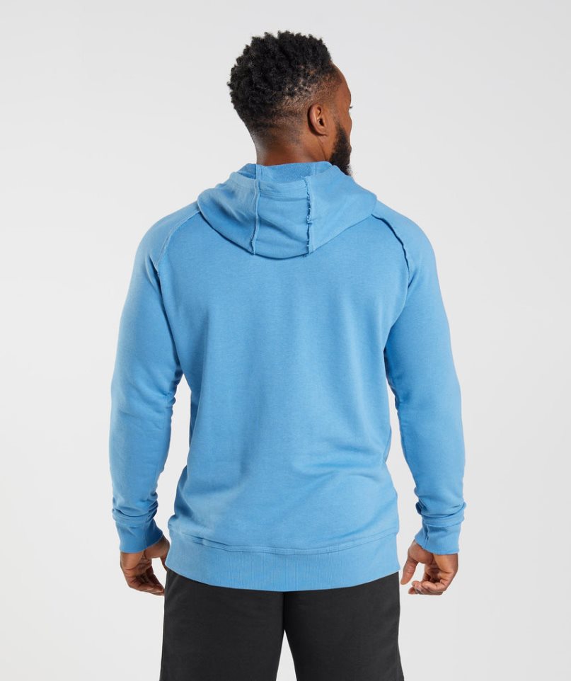 Men's Gymshark Legacy Hoodie Blue | NZ 0CMLST